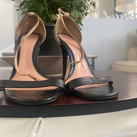 ALEXANDER MCQUEEN LEATHER AND SUEDE SANDALS - BLK & BEIGE - Picture 5 of 12